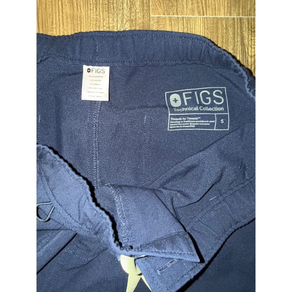 Figs Scrub Pants Technical Collection Navy Blue Cargo Mens Small Nursing